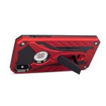 Wholesale iPhone Xs Max Armor Knight Kickstand Hybrid Case (Red)